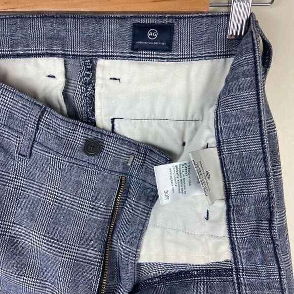 AG ‘The Marshall’ Slim Trouser - Navy Plaid - Picture 8 of 8
